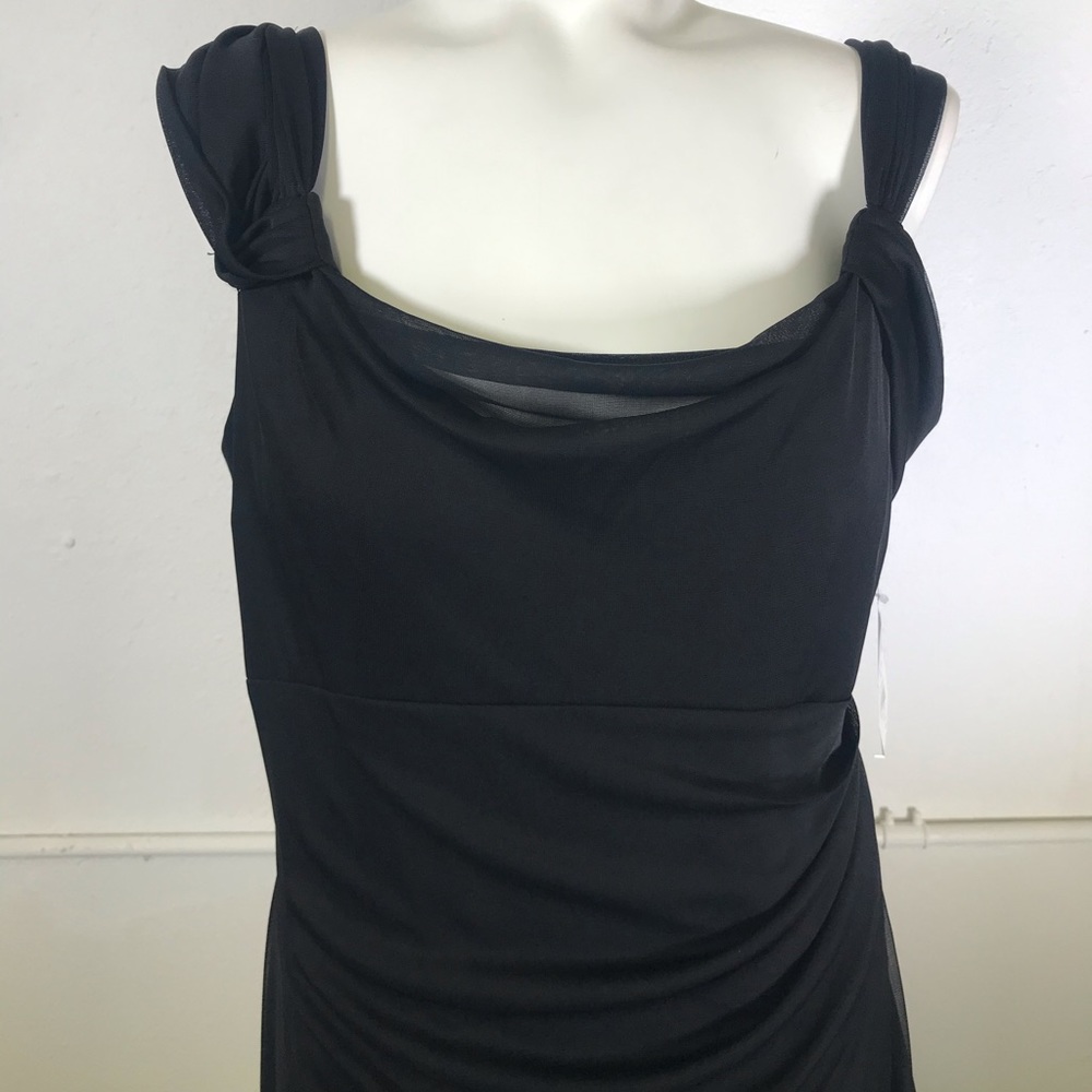 Alex Evenings Cold Shoulder Ruffle Gown - Picture 3 of 11